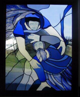 Meisterstück als Glasmalerei  (1996).